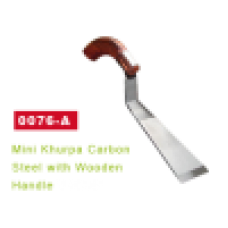 J.S.P-MINI KHURPA CARBON STEEL WITH WOODEN HANDLE