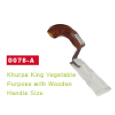 J.S.P-KHURPI SMALL VEGETABLE PURPOSE WITH WOODEN HANDLE WOODEN HANDLE