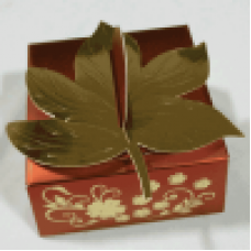 Handmade leaf style chocolate box