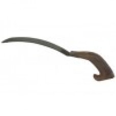 C141 Flora-101 Sickle (Datri) Self Sharpening - Serrated Teeth (With Bend Wooden Handle)