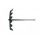 C193 Heavy 'V' Rake - 6 Teeth Handle 122cm (48'')